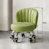 Banqueta Giratória Doméstica com Encosto, Banqueta Pequena com Rodas, Banqueta Baixa, Banqueta Redonda, Banqueta de Preenchimento de Costura, Banqueta Móvel, Banqueta de Aprendizagem Infantil