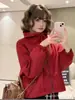 Maillard Ropa de Primavera y Otoño con Capucha Corta para Mujer Diseño Cordón Cremallera Doble Parte Superior Holgada Tops Estilo Coreano