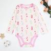 Mameluco Nuevo de Manga Larga para Bebé Recién Nacido Algodón Onesie Ropa Triangular para Bebé para Gatear Comercio Exterior Estilo Europeo y Americano Dibujos Animados