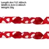 Nuevo Transfronterizo 6.3cm Día de San Valentín Corazón Cinta Decoración Caja de Regalo DIY Borde de Hierro Cinta de Lino Imitación Decoración de Ambiente