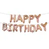 Versión Americana del Inglés Feliz Cumpleaños Feliz Cumpleaños Letras Globo de Película de Aluminio Set Decoración de Fiesta de Cumpleaños