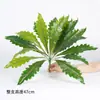 Orquídea espada dentada realista de 18 cabezas, helecho nido de pájaro, plantas de helecho artificiales, hierba de helecho, plantas de pared, accesorios decorativos para arreglos florales