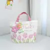 Bolsa de Regalo para el Día del Maestro, Souvenir de Tulipán, Bolsa de Empaque de Mano, Bolsa de Lona de Alta Gama y Práctica para Maestros