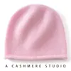 Gorro 100% cachemir puro, grueso, suave, cálido y a prueba de viento para niños, disponible en estilos unisex, con borde enrollado y un diseño básico versátil