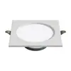 Foco Led Empotrado Ultra Delgado de Doble Cabezal Regulable en Tres Colores para Sala de Estar, Luz de Cuadrado de Rejilla para Pasillo y Vestíbulo