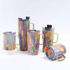 Caneca criativa de aço inoxidável 304 com alça Amazon, caneca portátil, camada dupla, grande capacidade, copo de gelo para cerveja