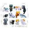 12 Modelos 1ª Generación Familia Gato Pequeño Zhang Figura Mengli DIY Jardín Fresco Plantación Horneado Suculenta Paisajismo Muñeca Adorno