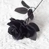 Rosas de Terciopelo Sintético Cuidadosamente Seleccionadas para San Valentín Decoración de Boda para el Hogar Pared de Flores Tacto Flores Sintéticas Flores Artificiales Falsas