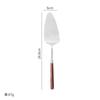 Dao Qi 304 aço inoxidável utensílios de cozinha nogueira cabo de madeira casa restaurante cozinha cozinha colher pá simples retro fritura pá