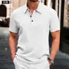 Camisa Polo de Manga Corta con Cuello Camisero para Hombre, Camiseta de Verano de Marca Moderna, Estilo Coreano Ajustada, Nuevo Top Versátil, Venta Directa del Fabricante
