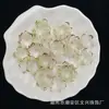 24mm transparente flor de cinco pétalos dorada dos colores hecho a mano diy accesorios para joyería accesorios en línea rojo transmisión en vivo suministro en stock