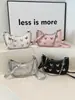 Bolso Pequeño de Cadena de Moda Francesa para Mujer, Nuevo Bolso de Hombro Plateado Versátil de Verano, Bolso Cruzado de Hombro con Mariposa