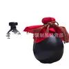 Garrafa de vinho criativa de 500ml vidro transparente garrafa de vinho branco vidro fosco garrafa de vinho vazia spray vidro com flor assada garrafa de vinho