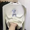 Camiseta Térmica para Niñas de Otoño e Invierno con Mangas Largas y Cuello Semi-Alto, Capa Base para Niños Mayores, Ropa Interior Auto-Calentable Moderna