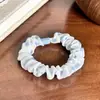 Elástico de Cabelo Fino com Bolinhas de Seda Doce Colorido Estilo Coreano Fivela Plana Elástico Tecido Elástico Corda de Cabelo de Fada para Mulheres