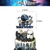 Nueva Decoración de Fiesta de Cumpleaños Temática de Star Wars Bandera de Star Wars Inserto para Pastel Globo Fiesta