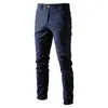 Pantalones Casuales de Alta Calidad para Hombre Otoño e Invierno 2024 Ropa de Abajo Transpirable para Hombre Comercio Exterior Juvenil de Negocios Pantalones de Algodón Transfronterizos Venta al por Mayor