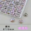 Cabeça de Gato Substituição K9 Multifacetada 6*10mm Fundo Pontiagudo Vidro Lote Inteiro de Enfeites de Diamante Brilhantes DIY Coração Diamante Grande para Nail Art