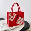 2026 Año del Caballo Bolsa de Fieltro para Año Nuevo Bolsa de Compras Estilo Chino Bolsa de Regalo de Fieltro Bolsa de Regalo de Año Nuevo
