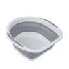 Cesta de Drenagem Dobrável Sijie Kitchen, Bacia de Lavagem Semicircular, Bacia para Vegetais, Bacia de Água para Frutas e Vegetais, Cesta de Armazenamento, Bacia Dobrável