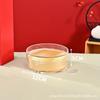 Caja de nido de pájaro de acrílico transparente con interior de cerradura engrosada, caja de nido de pájaro redonda para Cordyceps, caja de plástico para Dendrobium y ginseng americano