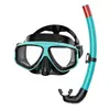 Equipamento de snorkel transfronteiriço, máscara de mergulho com grau, snorkel úmido, conjunto de mergulho atacado