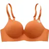 Sutiã Cruzado Feminino, Sem Aro, Sutiã Push-Up Vermelho Peça Única, Sutiã Sexy Sem Costura para Seios Pequenos