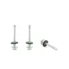 Tornillo hexagonal con arandela de goma para taladro, autorroscante, autoperforante, hexagonal, con cabeza de brida hexagonal, grande, favorablemente