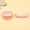 Tapa creativa para vaso de plástico transparente con asa, tapa simple para vaso de hielo, antideslizante, para beber directamente, sellada, accesorio a prueba de fugas