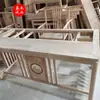 Cadeira de Jantar Moderna em Madeira Maciça Estilo Chinês Novo Carvalho, Montagem Não Incluída, Adequada para Sala de Estar, Cozinha Interna, Escritório, Frete Grátis
