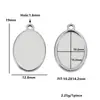 Nueva Base de Acero Inoxidable Bandeja Colgante Bandeja para Piedras de Tiempo Redonda Irregular Cuadrada Base para Collar DIY
