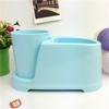 Creativo Hogar Dibujos Animados Inodoro Pasta de Dientes Pareja Vaso para Dientes Set de Cepillos de Dientes Estante de Almacenamiento Vaso para Enjuague Bucal Caja de Almacenamiento para Lavado