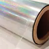 Animal de Estimação Prata Pequeno Ponto Laser Alumínio Filme de Transferência Resistente a Arranhões Hot Stamping Filme Metálico Material para Calçados Acessórios Fabricante