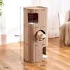 Jaula para Gatos de Fieltro, Nido para Gatos, de Doble Capa, para Hogares con Múltiples Gatos, Túnel para Gatos Semicerrado, Caja Escondite, Jaula para Gatos de Fieltro