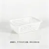 Cesta escurridora de plástico PP engrosado, cesta rectangular para lavar y almacenar verduras de cocina, cesta de almacenamiento multiusos para el hogar