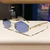 Nuevas gafas de sol de medio marco con patrón de diamante de metal estilo europeo y americano, gafas de sol para mujer con adornos de perlas, gafas de sol elegantes para ventas transfronterizas