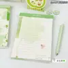 Colección de blocs de notas A5 desprendibles de dibujos animados, libro de páginas de colores para voltear, portapapeles de estudiante portátil, bloc de notas de mensajes