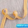 Fita listrada colorida multi-tamanho de 1 cm para calças de yoga, fita de decoração lateral para bolsas, mochilas, roupas, em estoque do fabricante original
