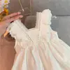 Vestido Camisola para Niña, Vestido Elegante de Gasa para Niños, Vestido de Princesa para Niña Pequeña, Vestido de Verano para Bebé Niña al por Mayor
