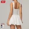 Vestido Deportivo Floral Popular Transfronterizo para Mujer, Conjunto de una Pieza de Secado Rápido Anti-Exposición para Correr al Aire Libre, Fitness y Tenis