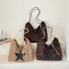 Bolso tote transfronterizo de estampado de leopardo vintage para mujer, de gran capacidad, bolso de hombro moderno y versátil, bolso de mano simple y elegante para ir al trabajo