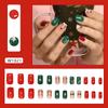 Comércio exterior Natal desgaste armadura removível falso unha remendo avançado manicure Europa e América 24 peças atacado