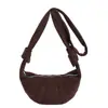 Bolso de Cuerno de Gamuza Estilo Retro Perezoso para Mujer Tendencia Otoño 2025 Bolso de Media Luna Versátil de Moda Bolso de Hombro Único Bolso Cruzado