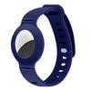 Adecuado para la correa de reloj de silicona Apple AirTag, pulsera para niños, correa de muñeca, localizador antipérdida para mascotas mayores, funda protectora