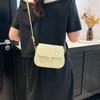 Moda Tecida de Nicho Tendência Verão 2026 Novo Estilo Versátil Ombro Único Transversal Renda Palha Pequena Quadrada Bolsa