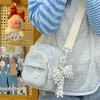 Bolsa pequeña estilo japonés de verano para mujer 2026 nuevo modelo multibolsillos ligera bandolera para caminar y ocio bolsa para teléfono móvil bolso de hombro