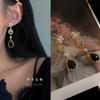 Aretes Retro de Perlas Diseño Nicho Estilo Palacio Aretes Largos Aretes Atmosféricos para Mujer Aretes Nueva Tendencia