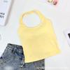 Nuevo Top sin Mangas de Color Sólido Estilo Chica Picante con Cuello Halter Delgado Versátil Básico Sexy Delgado Ropa Exterior Puro Deseo Estilo Hong Kong Camisola
