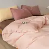 Juego de Cama de Leche Grueso Cálido de Cuatro Piezas Otoño e Invierno Nuevo Estilo 2026 Ropa de Cama Sábana de Invierno para Dormitorio Funda de Edredón