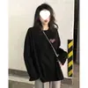Camiseta blanca versátil de manga larga con cuello redondo, elegante, estampado de otoño e invierno, rejuvenecedora, holgada, capa interior, camiseta básica, top, ins
